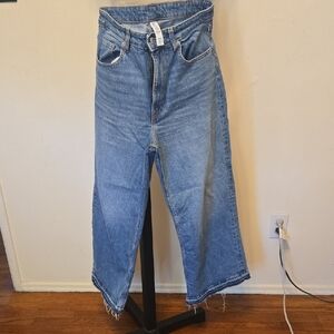 GAP High-Rise Wide Leg Jeans in Light Blue